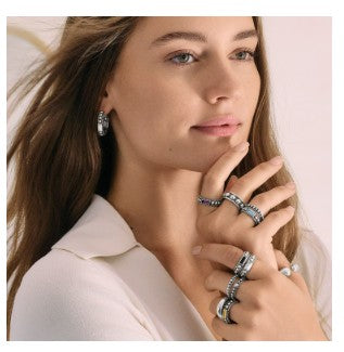 Pretty Tough Gem Ring- Onyx by Brighton