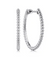 925 Sterling Silver Bujukan Oval Classic 30mm Hoop Earrings