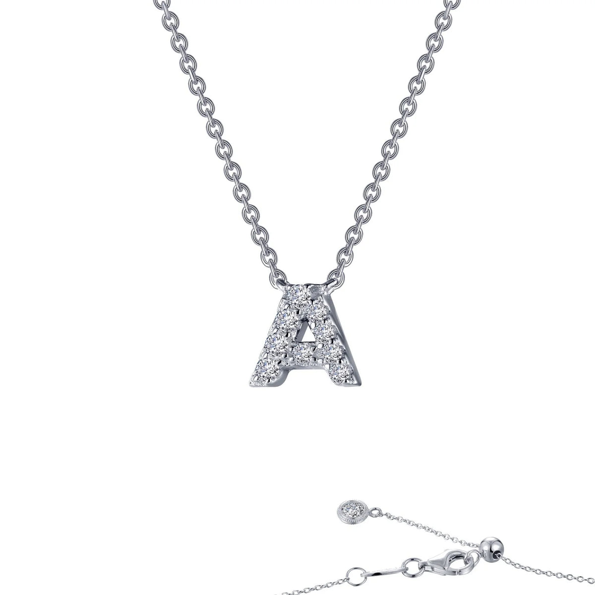 Initial Letter Pendant Necklace A-Z by Lafonn