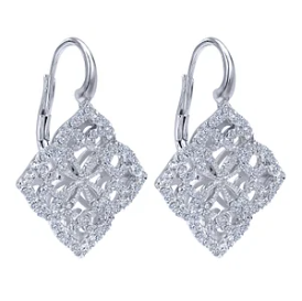 Victorian Drop Lever Back Earrings BY Gabriel & Co.