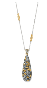 Garden Of Love Teardrop Necklace by Brighton