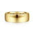 14K Yellow Gold 8mm Mens Wedding Band in High Polished Finish
