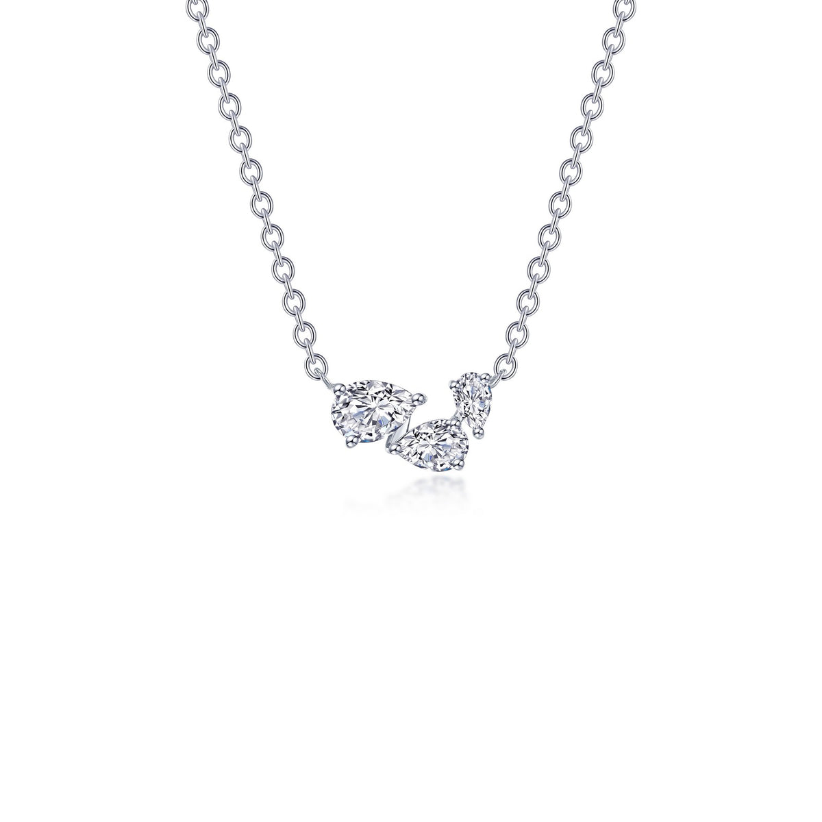 1.61 CTW Three-Stone Necklace by Lafonn
