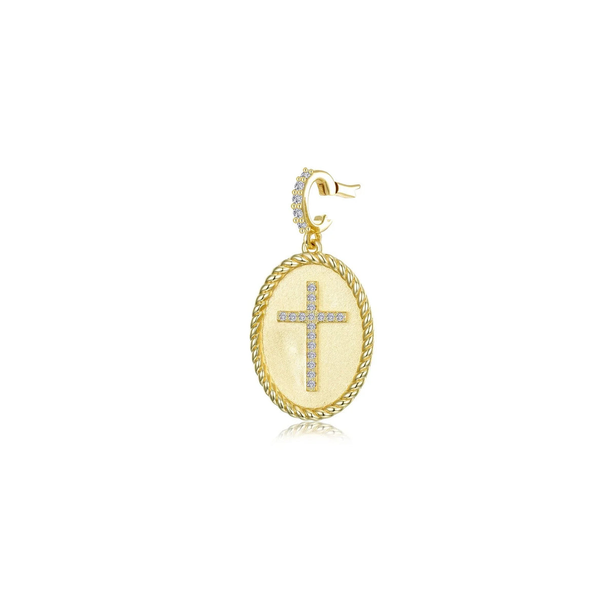 Faith Medallion Pendant Charm by Lafonn