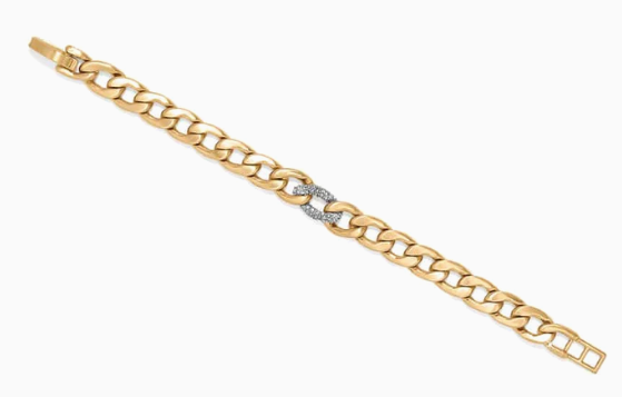 Cleo Pave Link Bracele-Yellow by Brighton