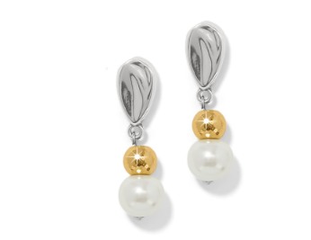 Cascade Unity Pearl Post Drop Earrings by Brighton