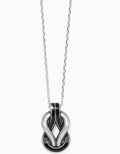 Interlok Harmony Black Necklace by Brighton