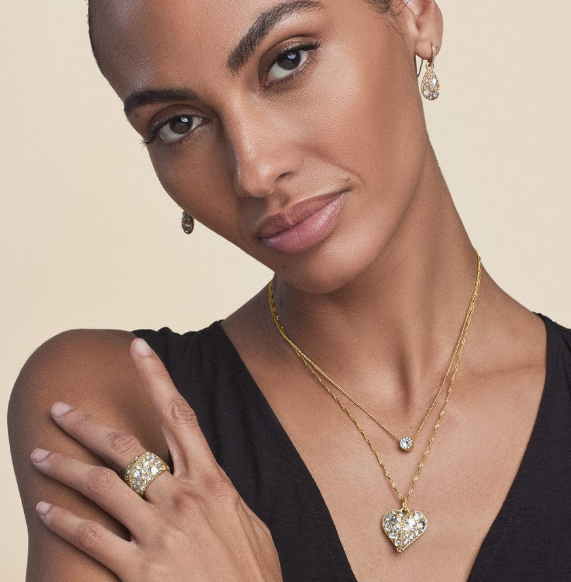Trust Your Journey Golden Heart Necklace by Brighton
