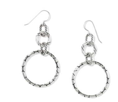 Pebble Rings French Wire Earrings by Brighton