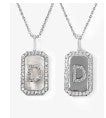 Love Letters Double Sided Mother-of-Pearl Initial Pendant Necklace by Melinda Maria