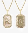 Love Letters Double Sided Mother-of-Pearl Initial Pendant Necklace by Melinda Maria