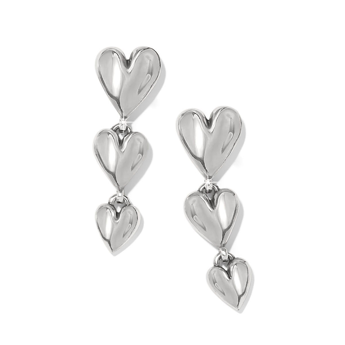 Cascade Heart Trio Post Drop Earrings by Brighton