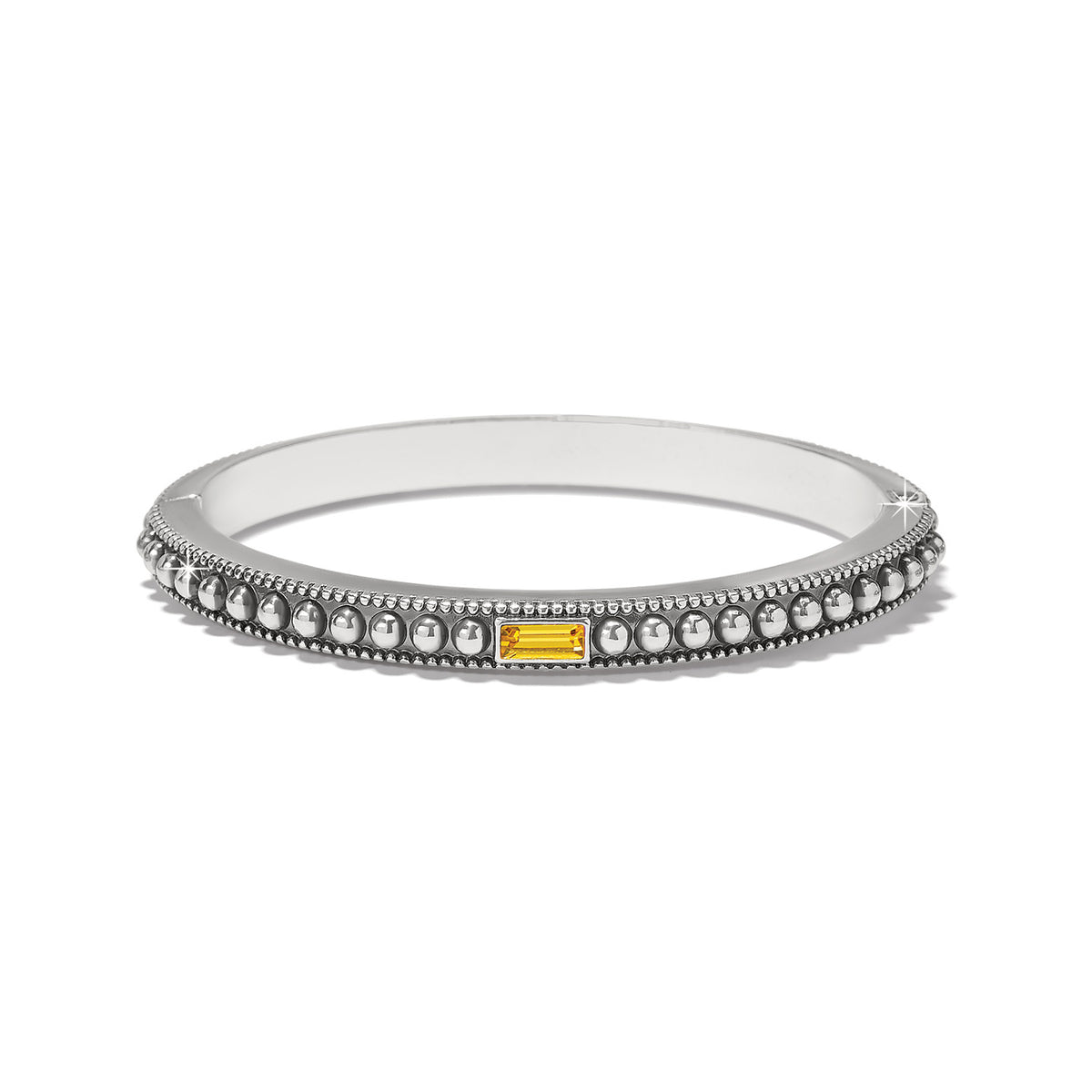 Pretty Tough Gem Hinged Bangle by Brighton