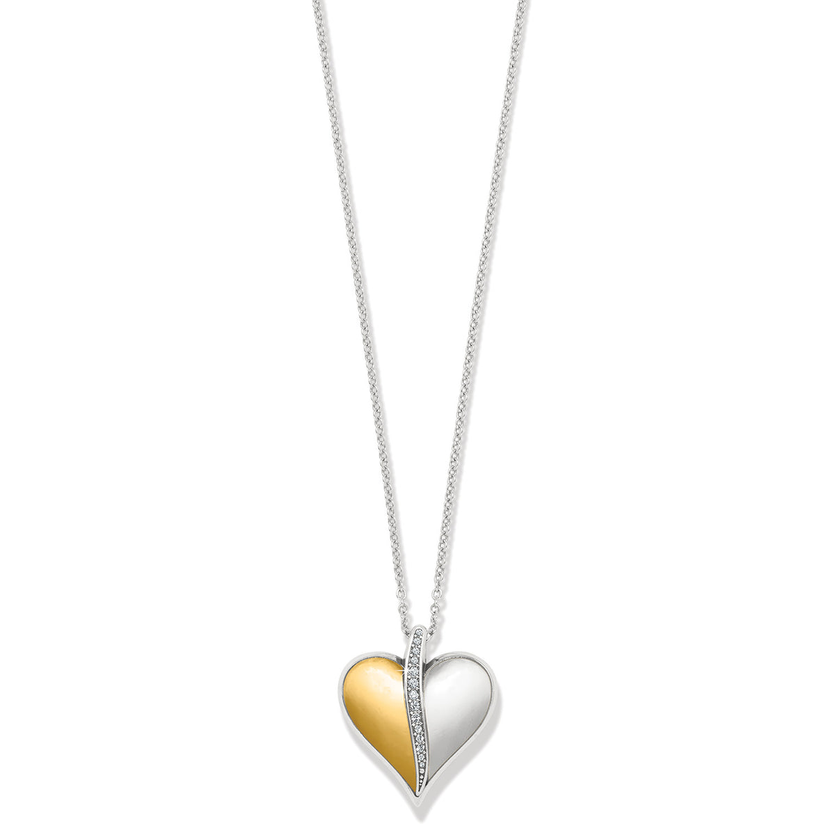 Precious Heart Two Tone Necklace by Brighton