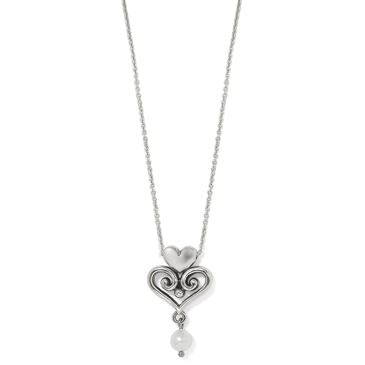 Alcazar Amor Pearl Pendant Necklace by Brighton