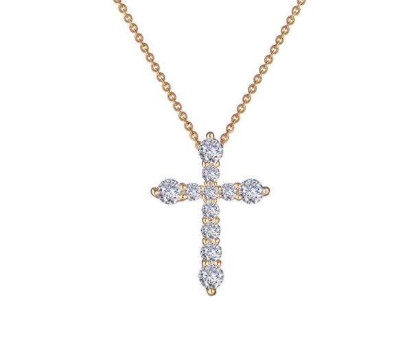 0.67 CTW Cross Pendant Necklace by Lafonn