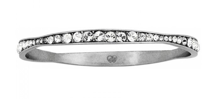 Light Hearted Crystal Bangle by Brighton