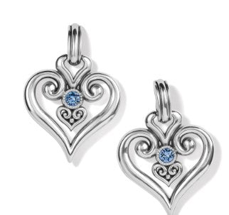 Alcazar Heart Glint Post Drop Earrings by Brighton