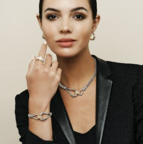Meridian Suez Two Tone Bracelet by Brighton