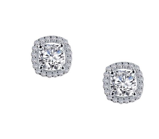 1.52 CTW Halo Stud Earrings by Lafonn