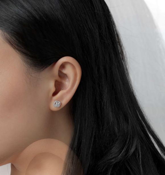 1.52 CTW Halo Stud Earrings by Lafonn