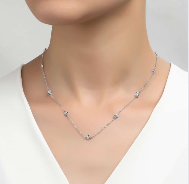 Classic Station Necklace by Lafonn