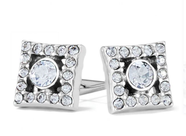 Illumina Diamond Post Earrings From the Illumina Collection by Brighton