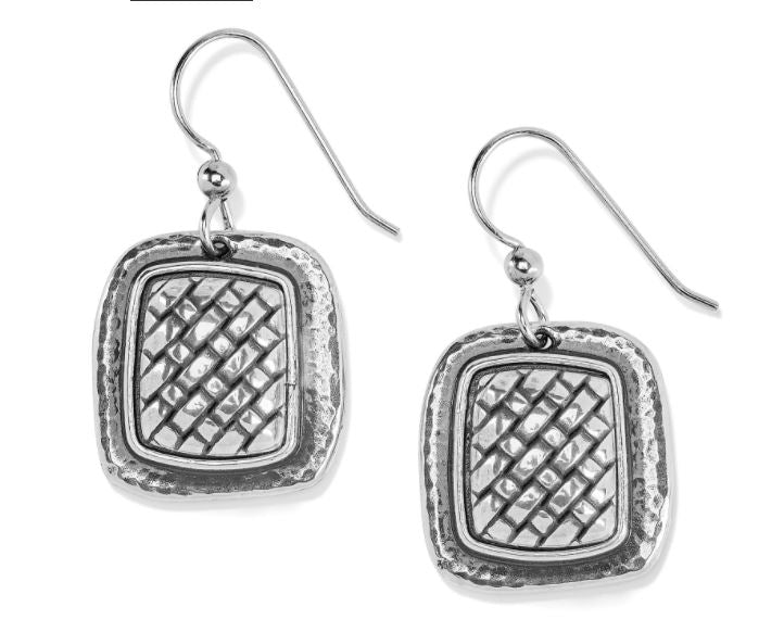 Ferrara Artisan Square French Wire Earrings by Brighton