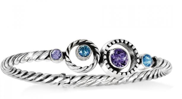 Halo Hinged Bangle by Brighton