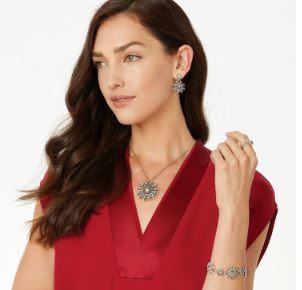 Halo Ice Radiate Necklace by Brighton