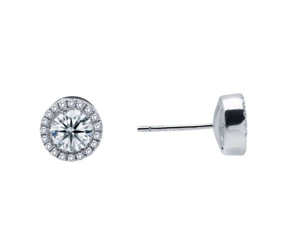 0.8 CTW Halo Stud Earrings by lafonn