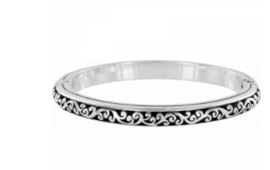 Sacred Cross Hinged Bangle by Brighton