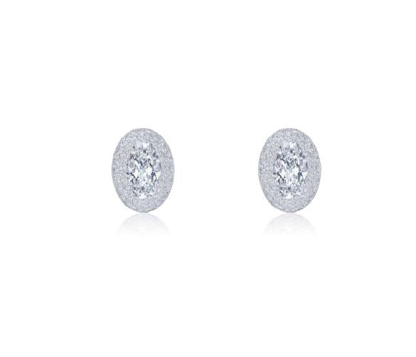 1.26 CTW Halo Stud Earrings by Lafonn