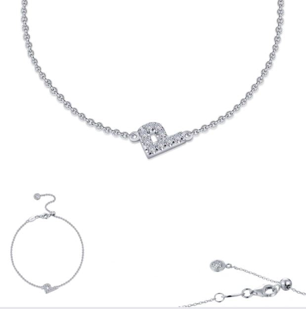 Letter P Bracelet by Lafonn