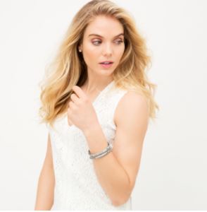 Sacred Cross Hinged Bangle by Brighton