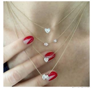 Updated Classics: Floating Diamond Necklaces