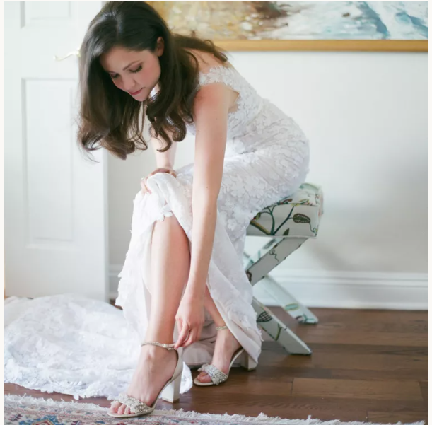 shoes to wear with lace wedding dress Bella Belle Sophia Pointed Toe Pump in Ivory Elegant and versatile shoes to wear with a