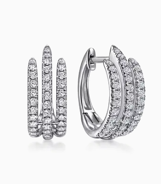 14k earrrings & diamond