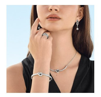 Interlok Single Knot Drop Earrings