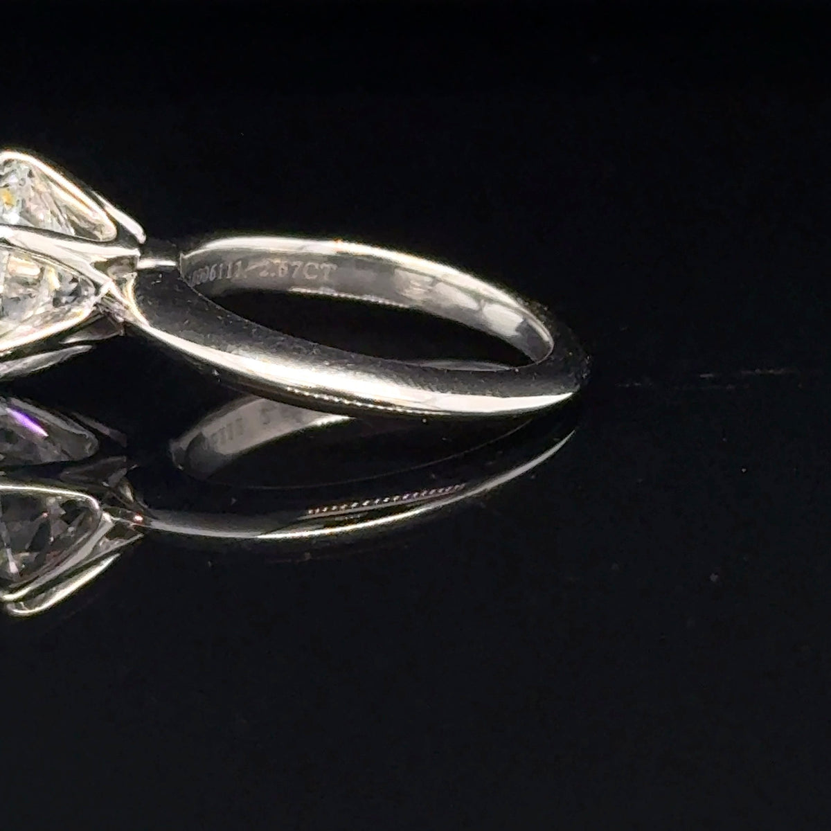 ✨ Tiffany &amp; Co. 2.67 Carat D-VS1 Round Brilliant Diamond Ring 💎