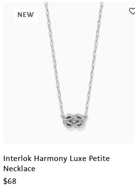 Interlok Harmony Luxe Petite Necklace by Brighton