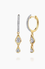 14k earrrings &amp; diamond