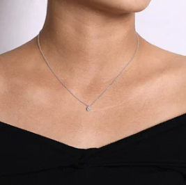 14k necklace &amp; diamond