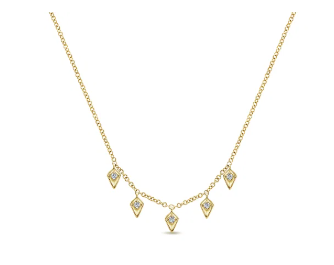 14k necklace &amp; diamond