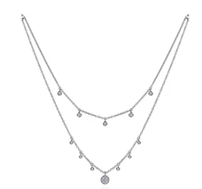 14k necklace &amp; diamond