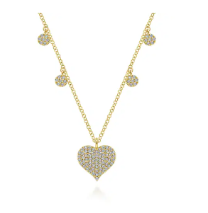 14k necklace &amp; diamond