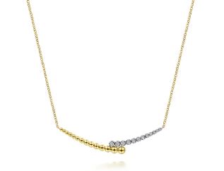 14k necklace &amp; diamond