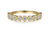14K Yellow Gold Diamond Stackable Ring