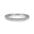 14K White Gold Beaded Ball Stackable Wedding Band