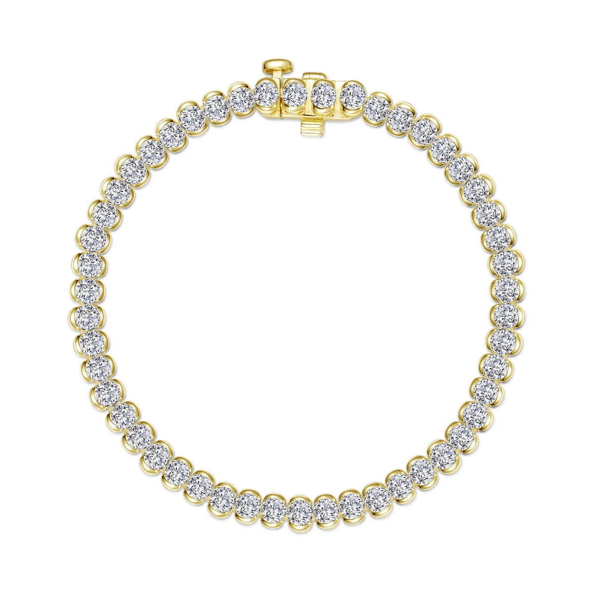 5.5 CTW Aria Half- Bezel Tennis Bracelet
